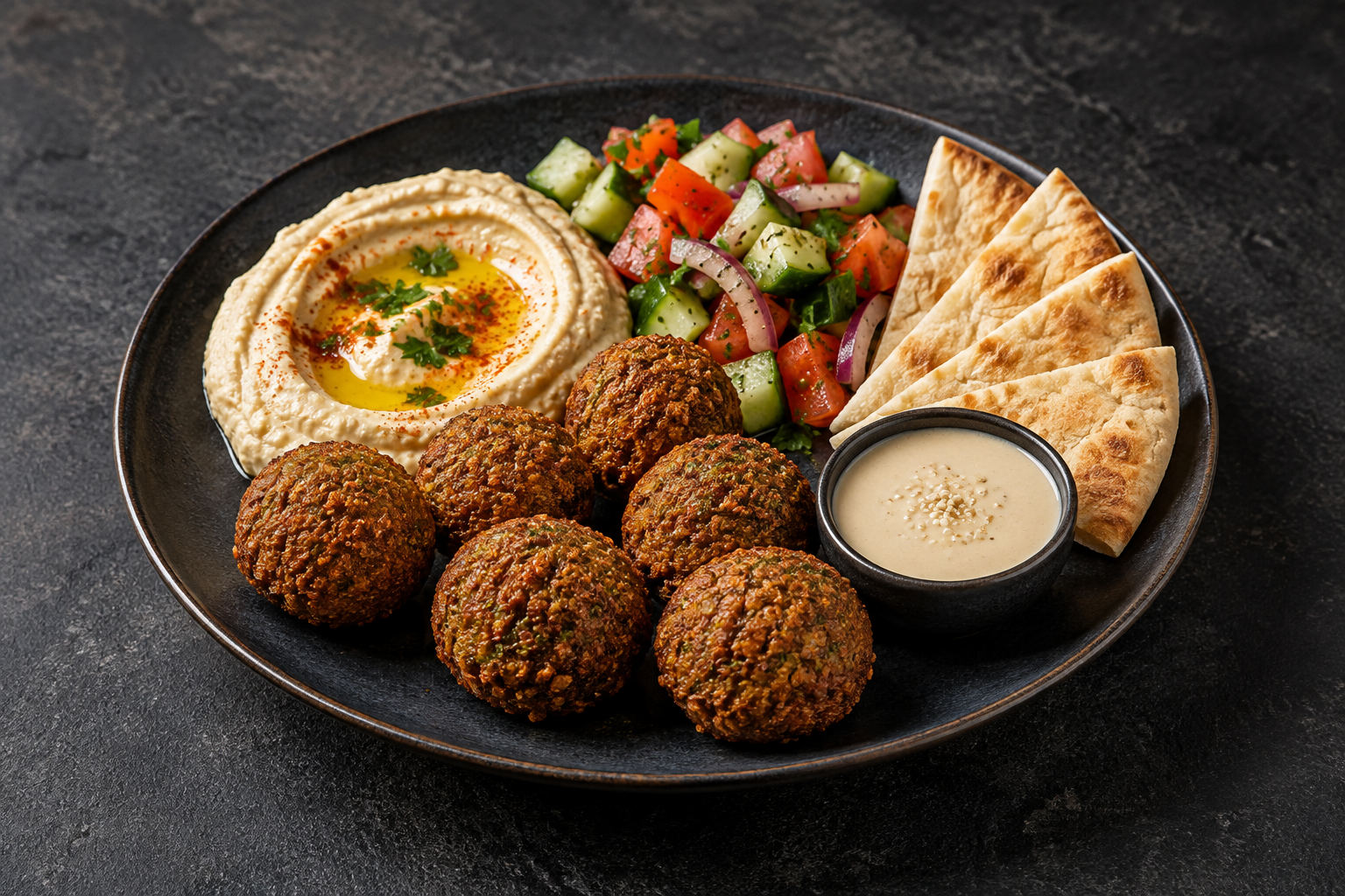 Falafel talíř — ilustrační fotografie