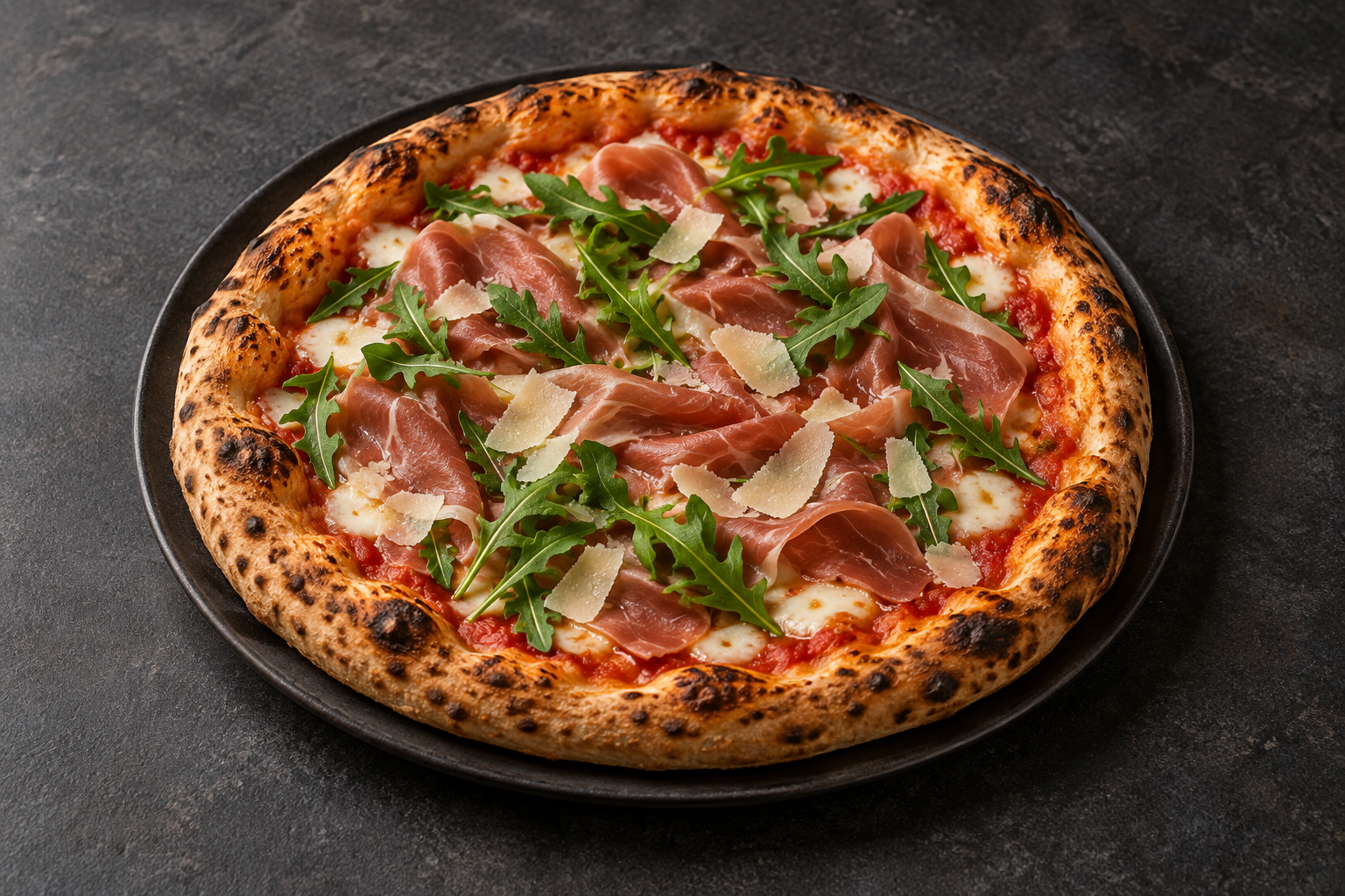 Prosciutto e rucola — ilustrační fotografie